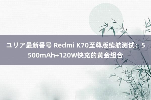 ユリア最新番号 Redmi K70至尊版续航测试：5500mAh+120W快充的黄金组合