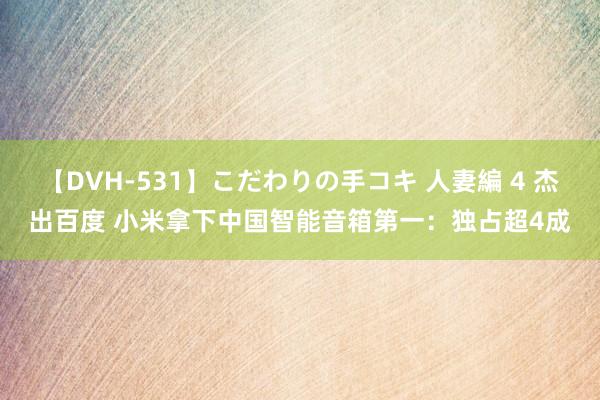 【DVH-531】こだわりの手コキ 人妻編 4 杰出百度 小米拿下中国智能音箱第一：独占超4成