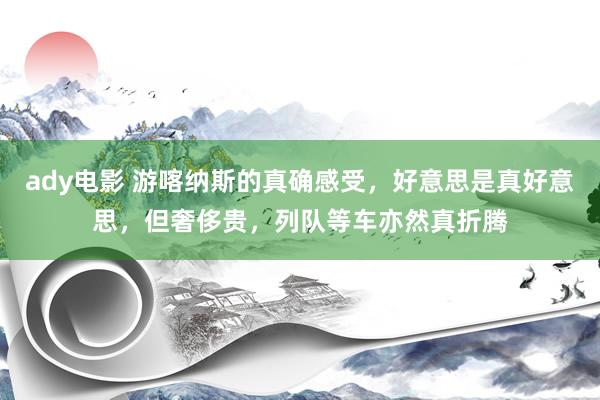 ady电影 游喀纳斯的真确感受，好意思是真好意思，但奢侈贵，列队等车亦然真折腾