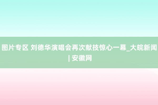 图片专区 刘德华演唱会再次献技惊心一幕_大皖新闻 | 安徽网