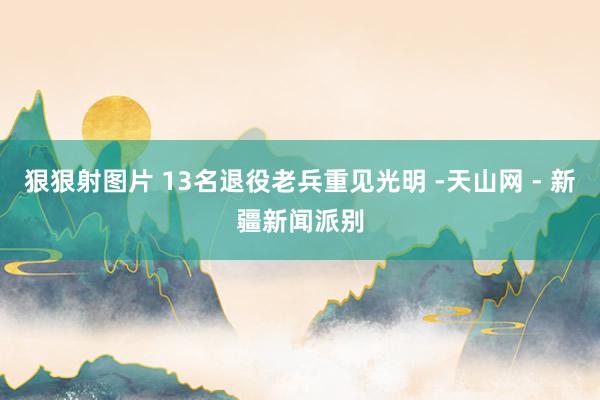 狠狠射图片 13名退役老兵重见光明 -天山网 - 新疆新闻派别