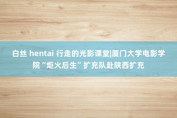 白丝 hentai 行走的光影课堂|厦门大学电影学院“炬火后生”扩充队赴陕西扩充